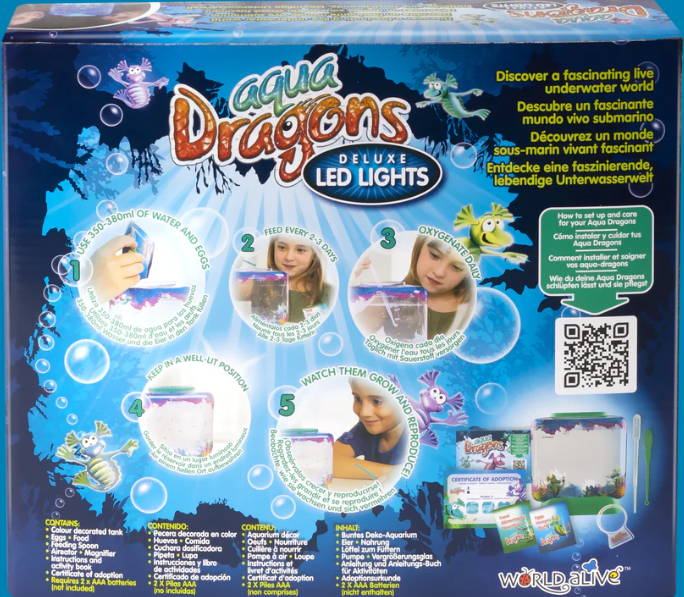 Aqua Dragons - DELUXE Colour Changing Aquarium with LED Lights