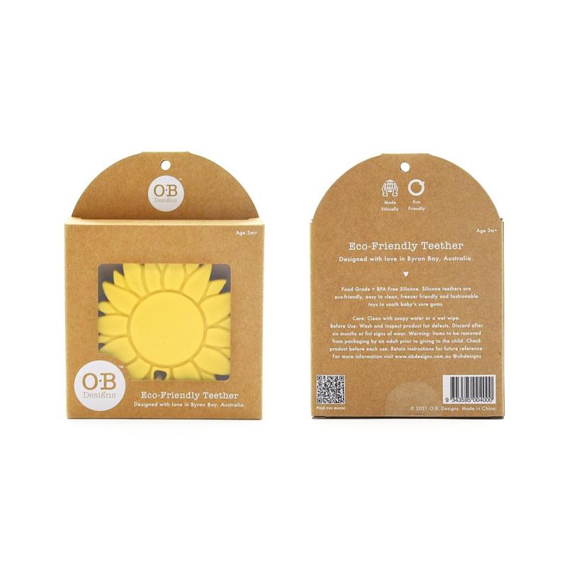 OB Designs - Silicone Teether - Sunflower (Lemon)