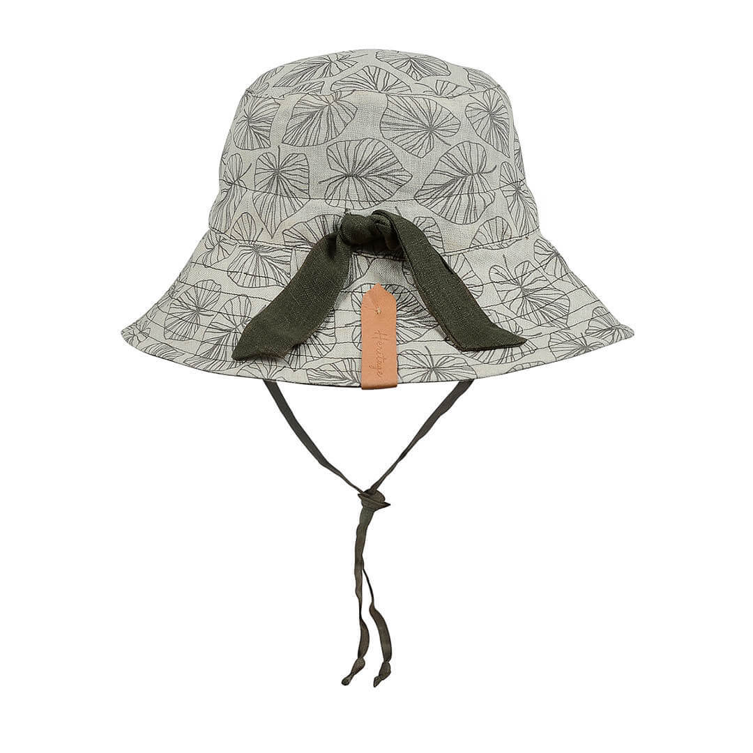 Bedhead Hats - Reversible Linen - Leaf/Olive