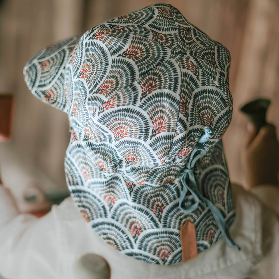 Bedhead Hats - Reversible Linen - Sydney/Steel