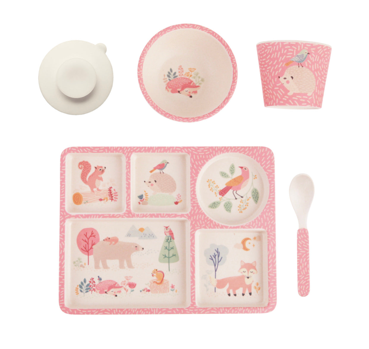 Love Mae - Divided Plate Set - Woodland Friends