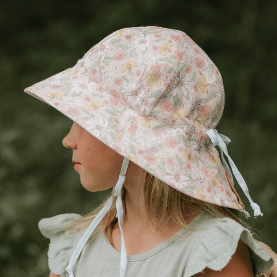 Bedhead Hats - Reversible Linen - Wildflower/Blanc