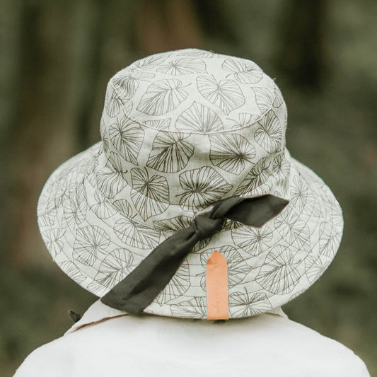 Bedhead Hats - Reversible Linen - Leaf/Olive