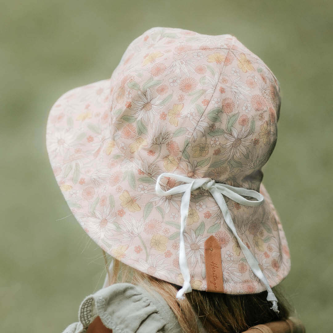 Bedhead Hats - Reversible Linen - Wildflower/Blanc